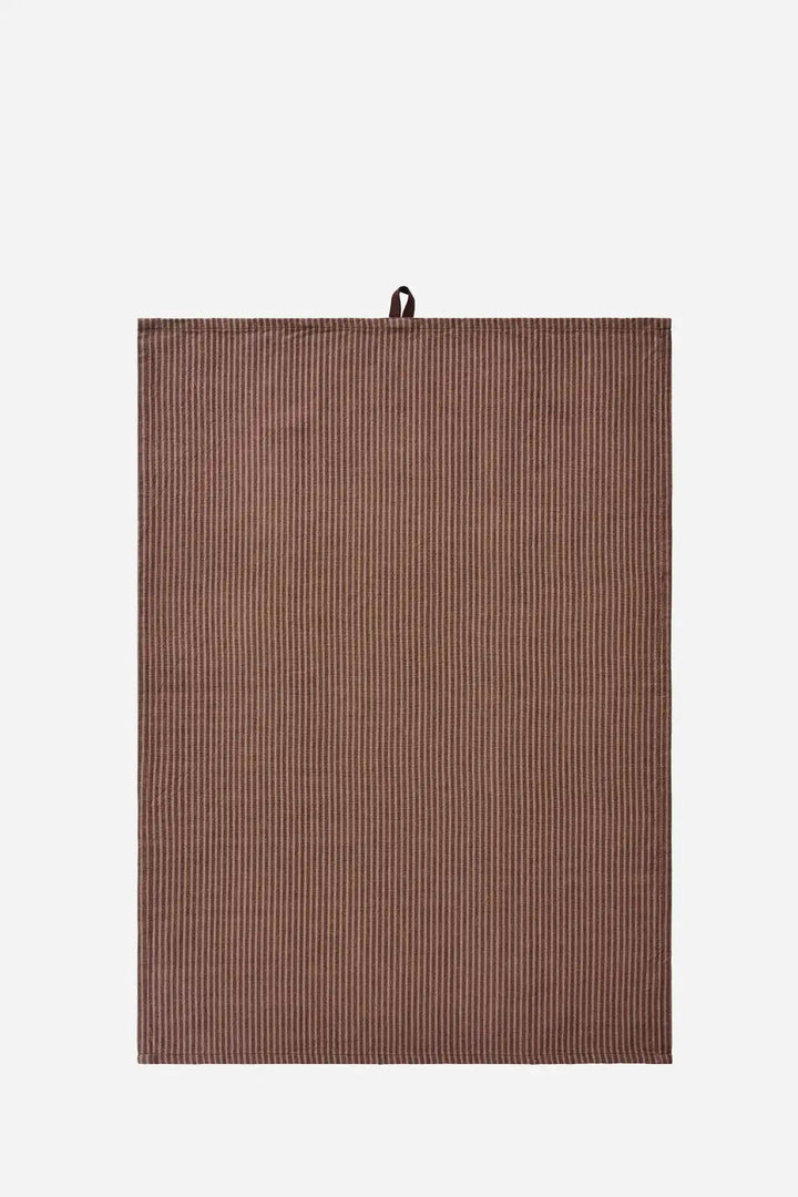 Tea Towel Daniella Brown / Dark Brown Stripes