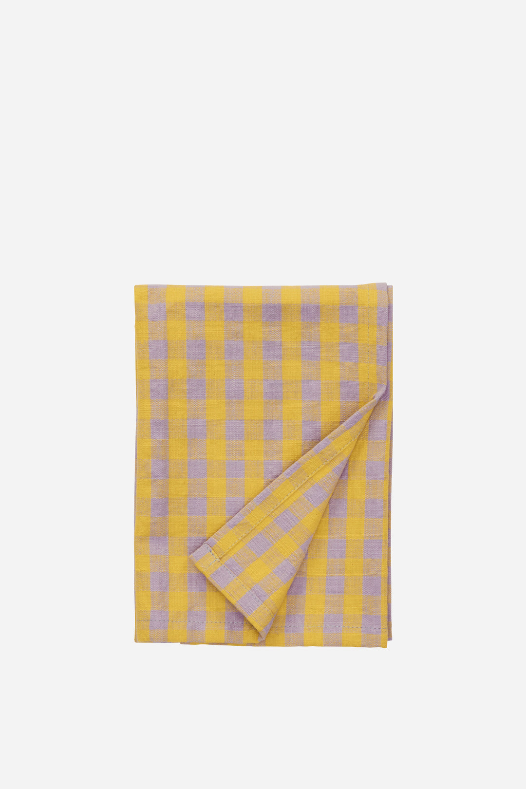 Checked Kitchen Towel 50x70 Cm / Yellow Lilac