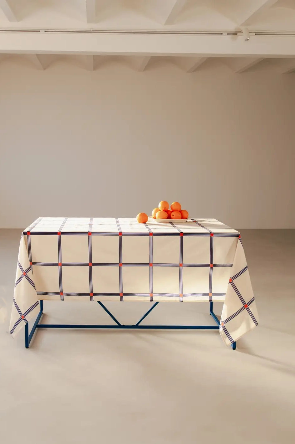 Tablecloth 150x250 / Large Blue Grid