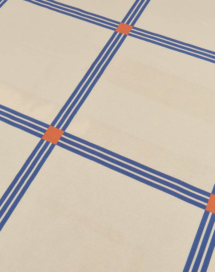 Tablecloth 150x250 / Large Blue Grid