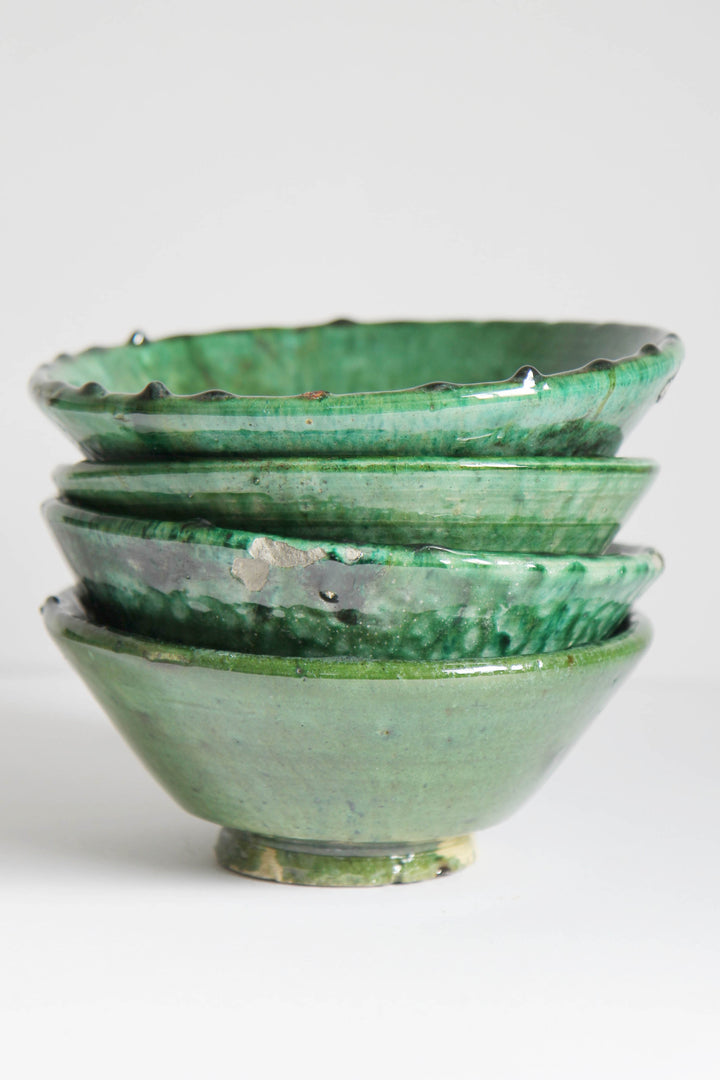 Tamegroute Pottery Green Bowl / Medium