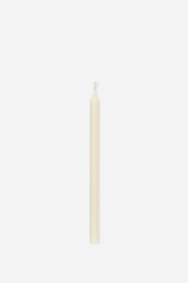 cream taper candle