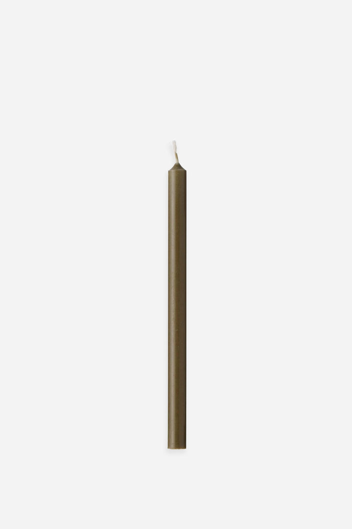 Taper Candle Olive Green