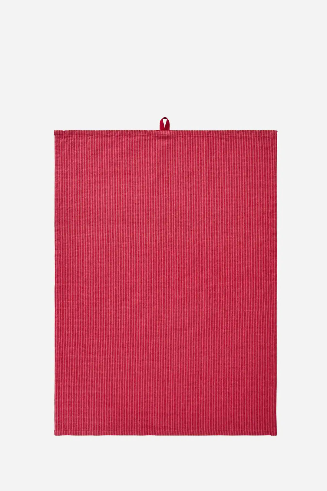 Tea Towel Daniella Raspberry /Red Stripes