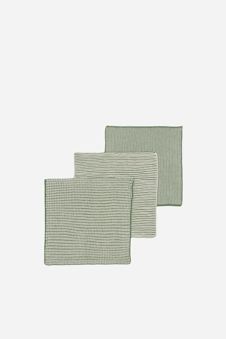 Reusable Textured Dishcloths / Green