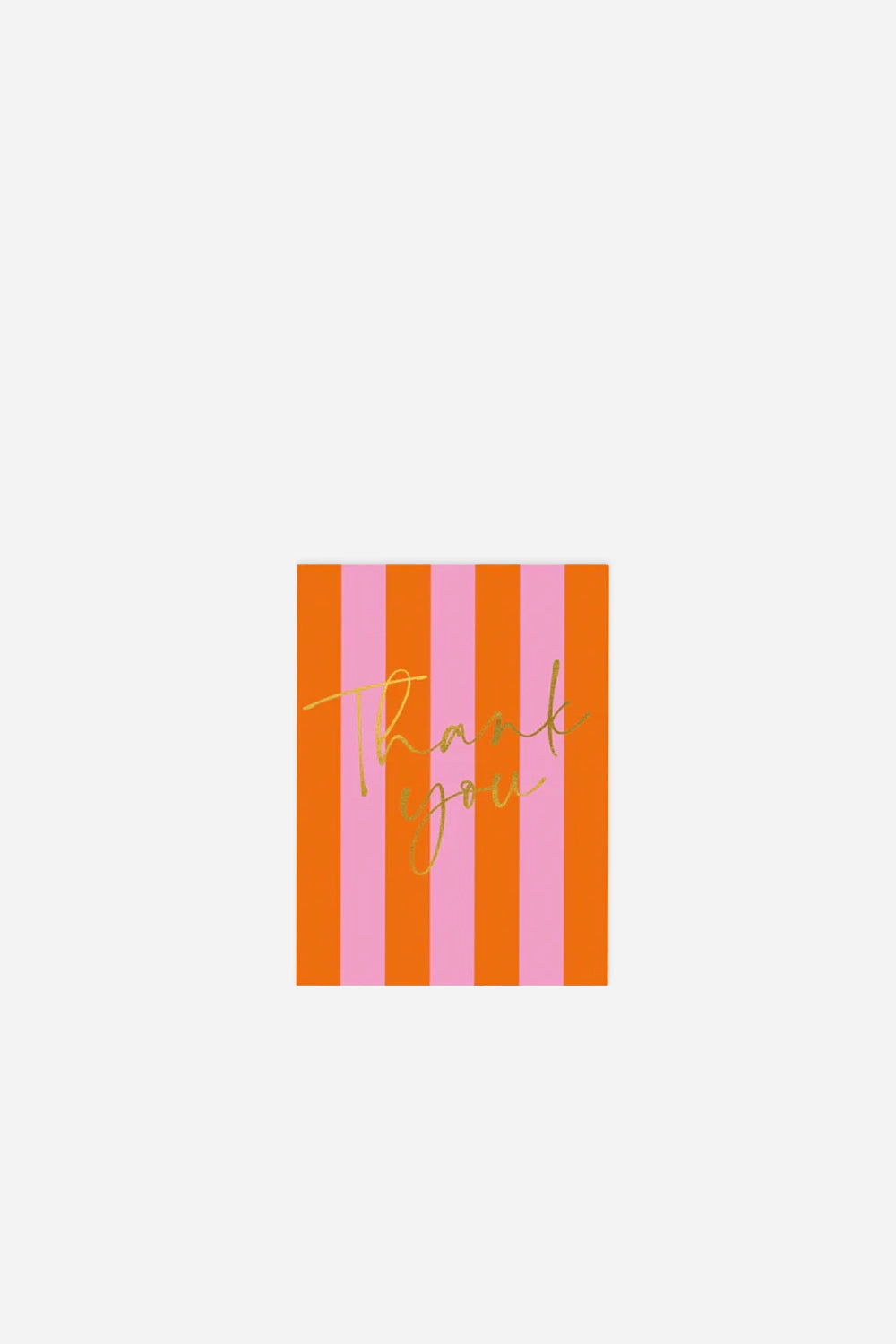 Thank You Pink Stripe Notecard Pack - Domestic Science Home