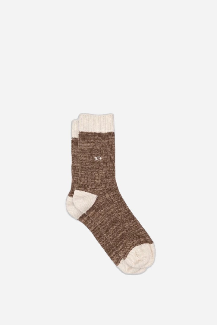 Thick Cotton Socks Fudan Brown / 41-46