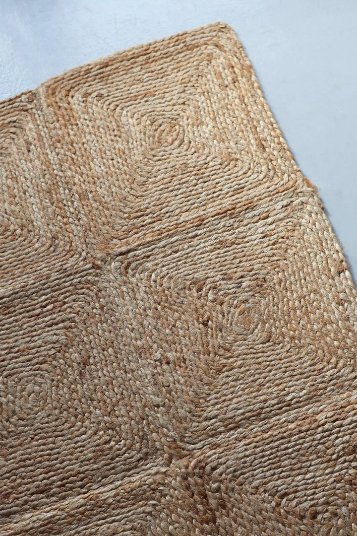 Jute Tile Rug / 60 x 90cm