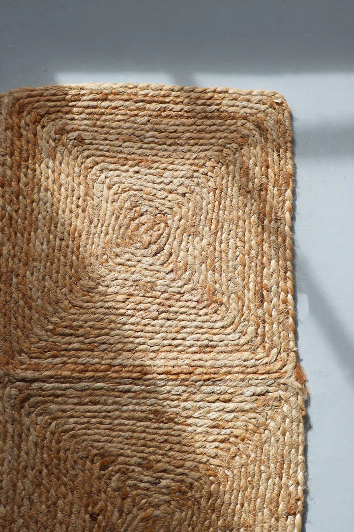 Jute Tile Rug / 60 x 90cm