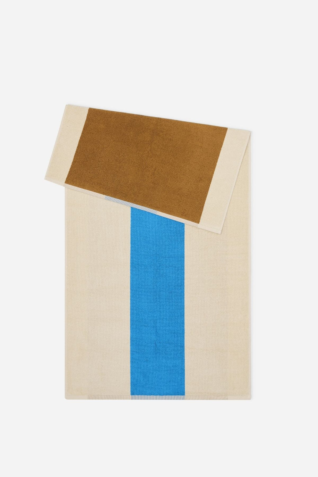 Organic Terry Bath Towel 100% Combed Cotton 70x140 / Aqua- Toffee