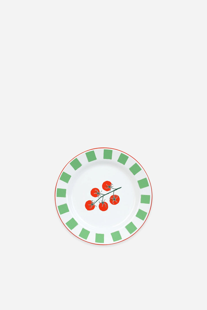 Tomato Enamel Plate 20cm