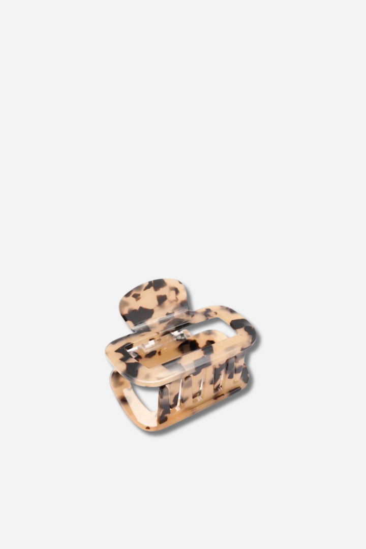 Square Hair Claw Clip Cream