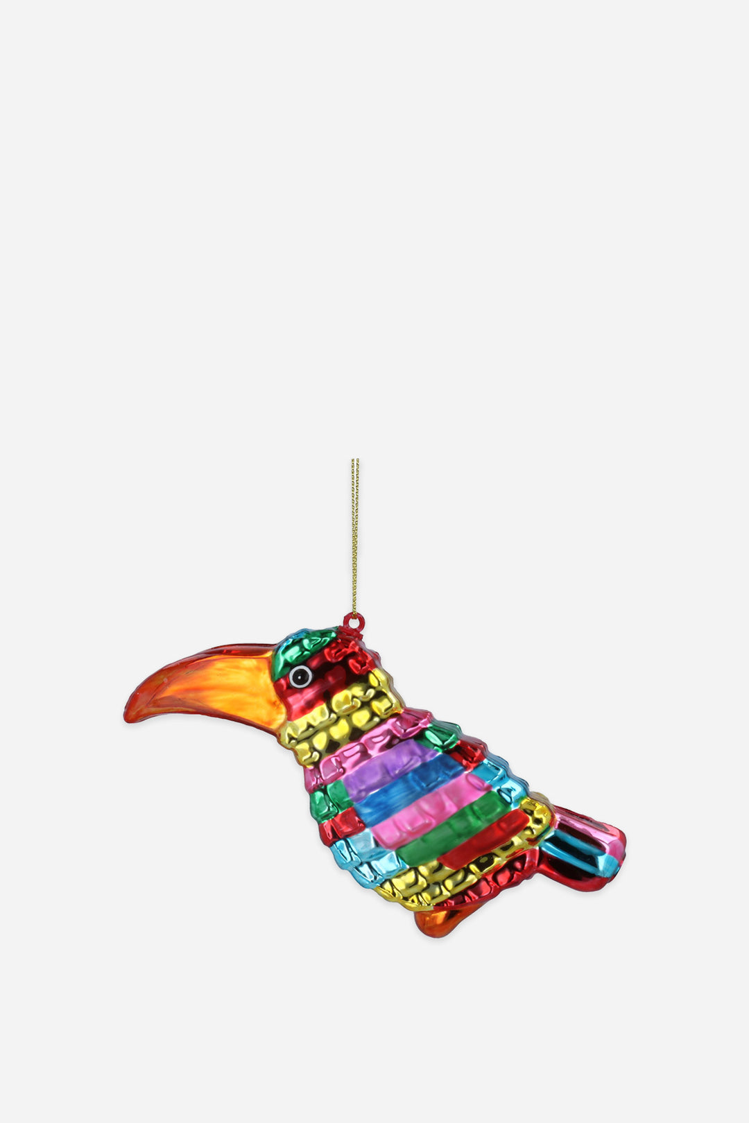 Multicolour Glass Toucan Dec /14cm
