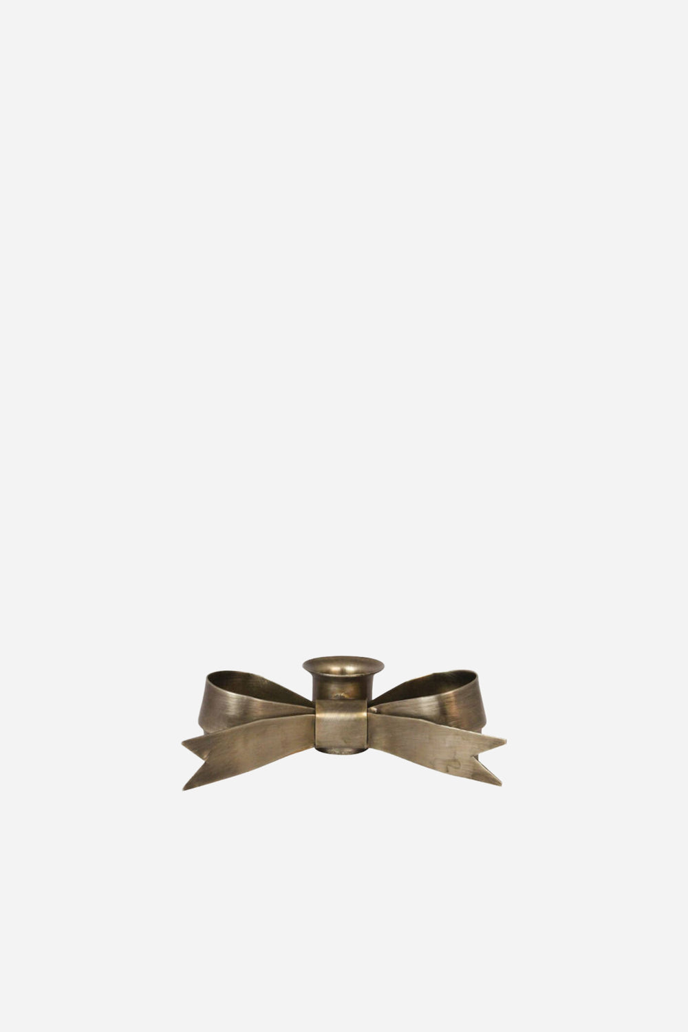Candle Holder Tove Bow Antique Brass - Domestic Science Home