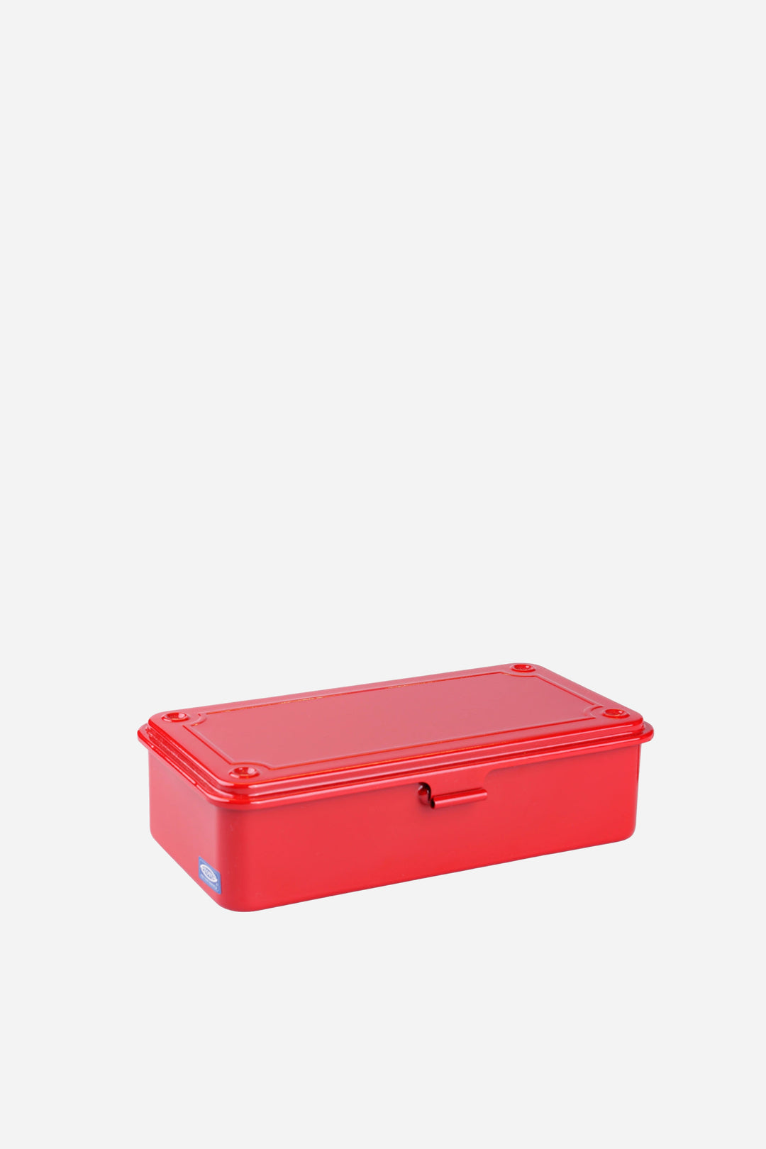 Red toolbox on a white background