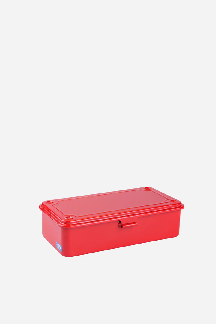 Red toolbox on a white background