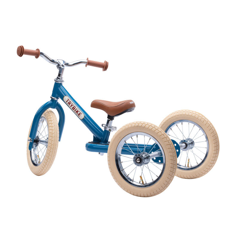 Trybike Matte 2 in 1 Balance Trike / Vintage Blue