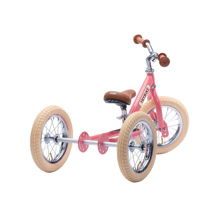 Trybike Matte 2 in 1 Balance Trike / Vintage Pink