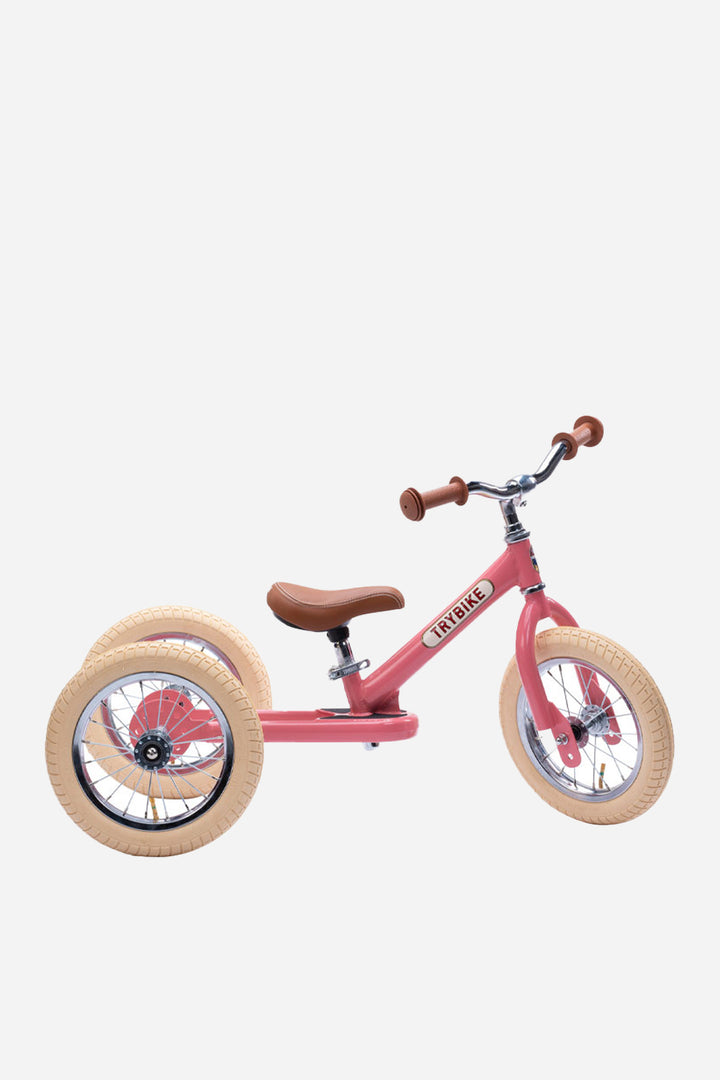 Trybike Matte 2 in 1 Balance Trike / Vintage Pink