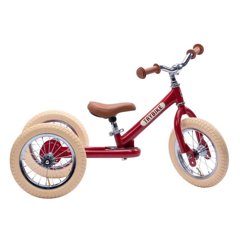 Trybike Matte 2 in 1 Balance Trike / Vintage Red