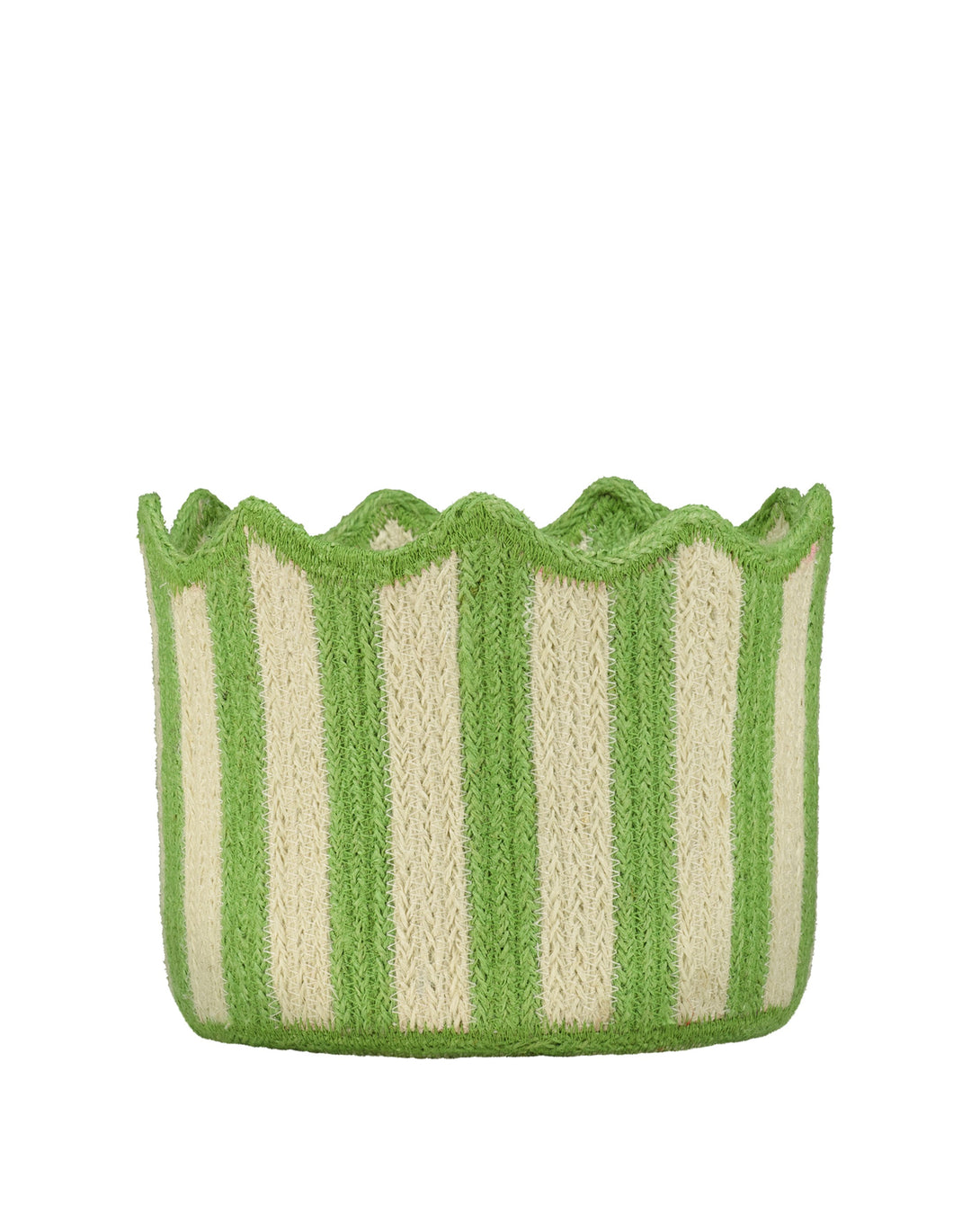 Jute Tulip Storage Basket / Jade Green - Domestic Science Home