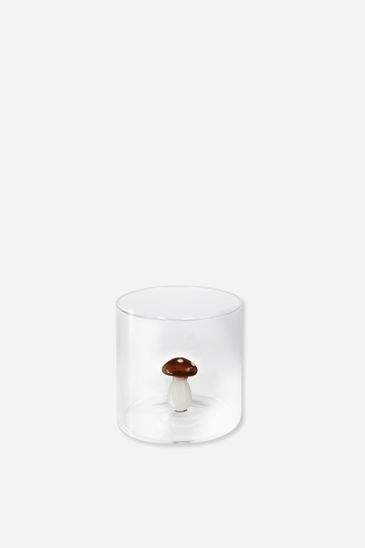 Glass Borosilicate Tumbler / Mushroom