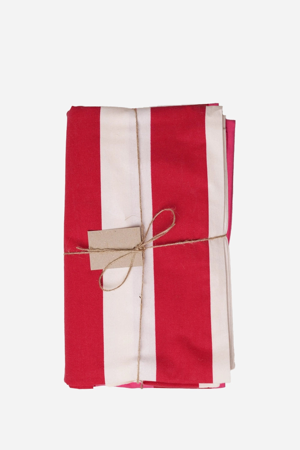 Red Stripe Tablecloth - Domestic Science Home