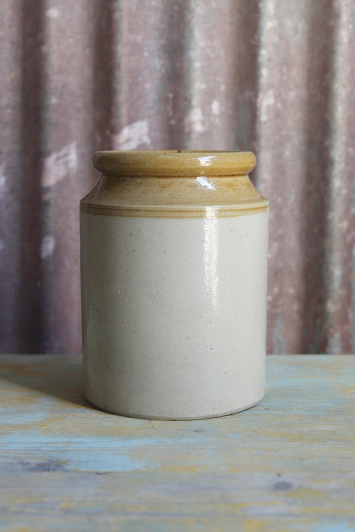 Vintage Two-tone Stoneware Pot