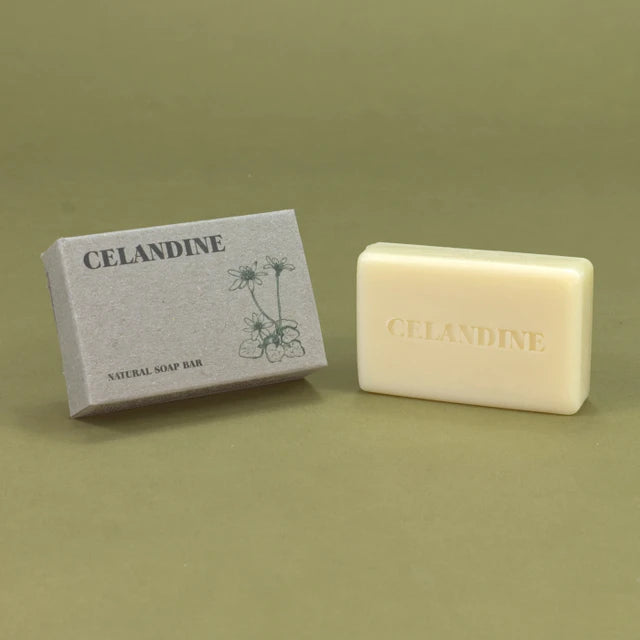 Green Botanical 100g Stamped Soap / Celandine