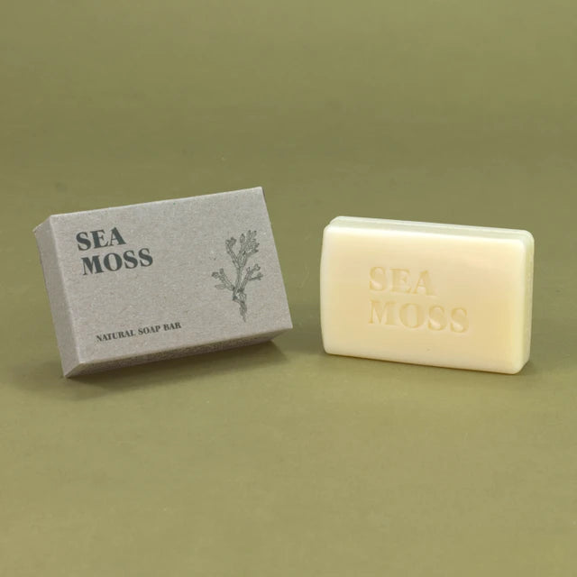 Green Botanical 100g Stamped Soap / Sea Moss