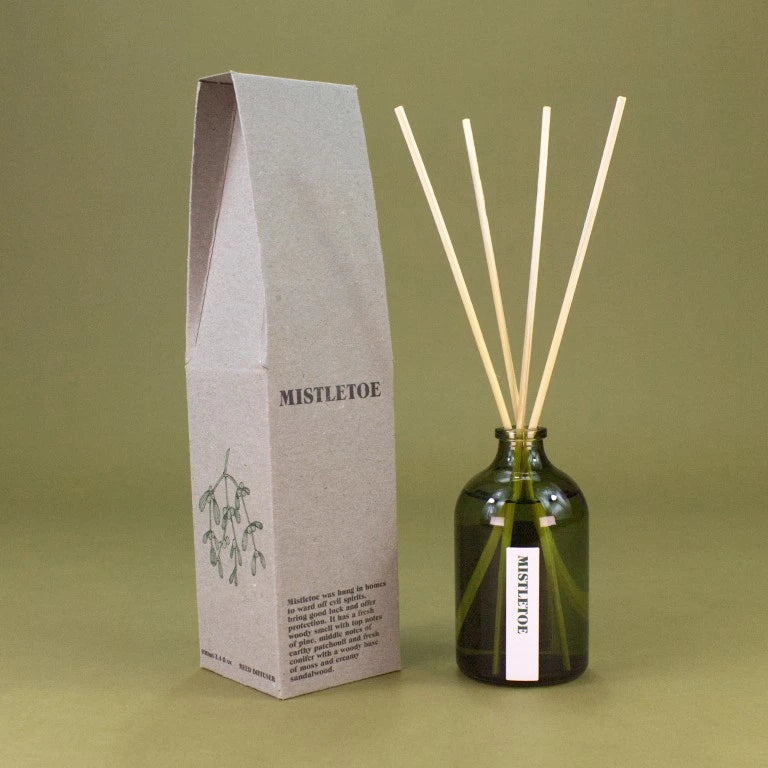 Green Botanical 100ml Reed Diffuser / Mistletoe