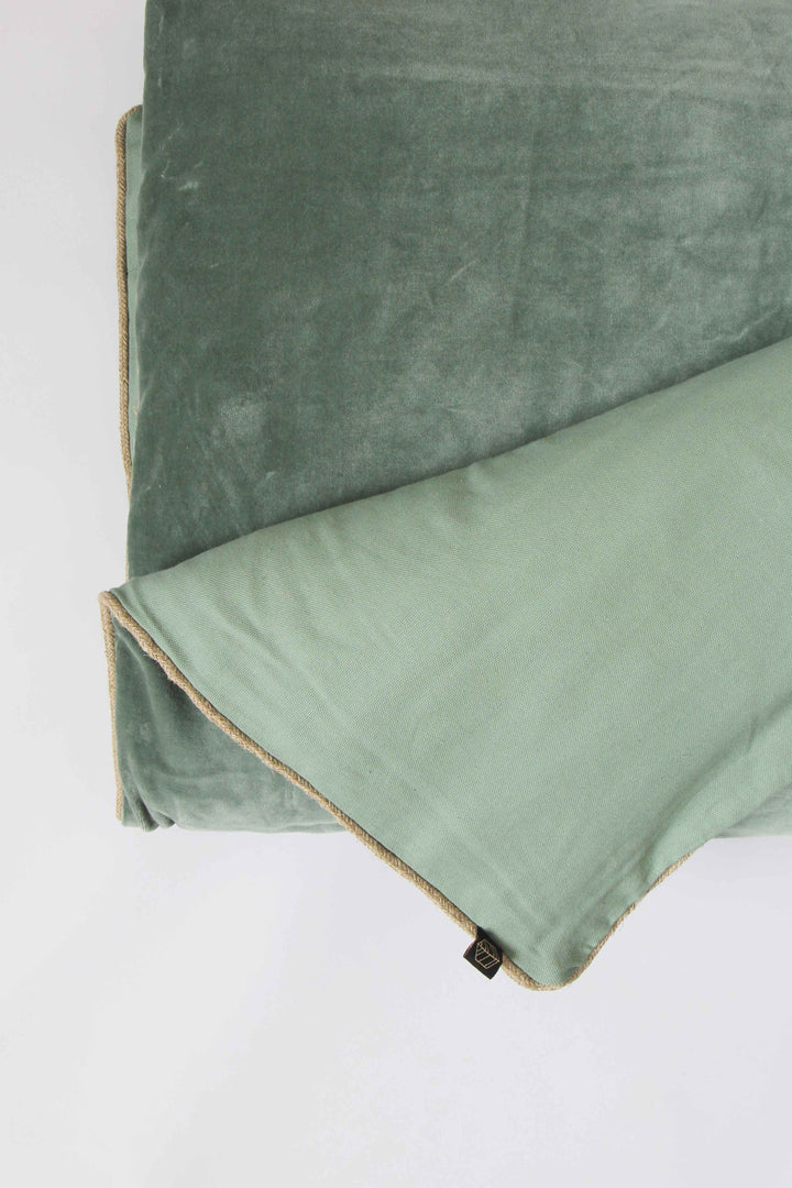 Cotton Velvet Bed Roll / 85x200 / Celadon