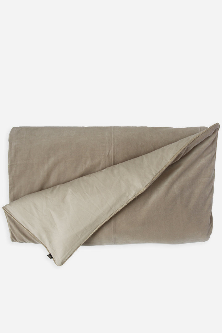 Cotton Velvet Bed Roll / 85x200 / Chalk