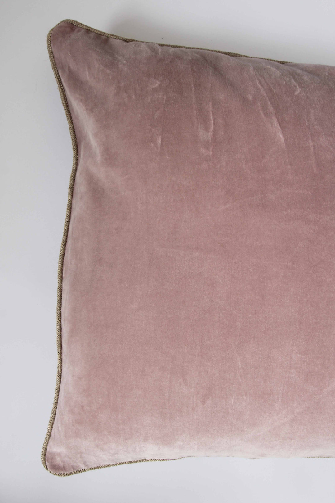 Cotton Velvet Bolster Cushion / Petal