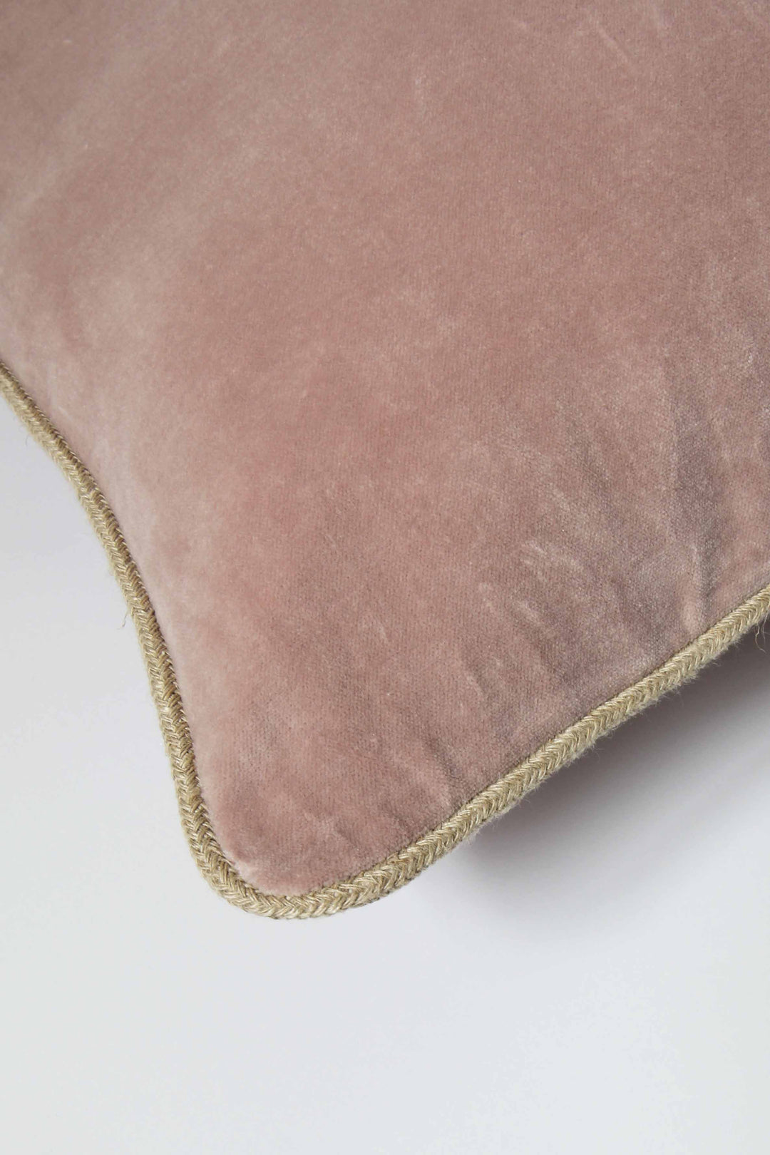 Cotton Velvet Bolster Cushion / Petal