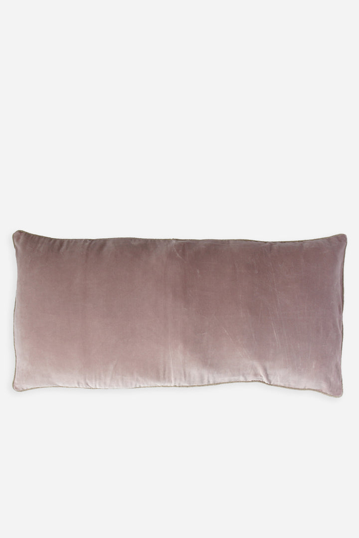 Cotton Velvet Bolster Cushion / Petal