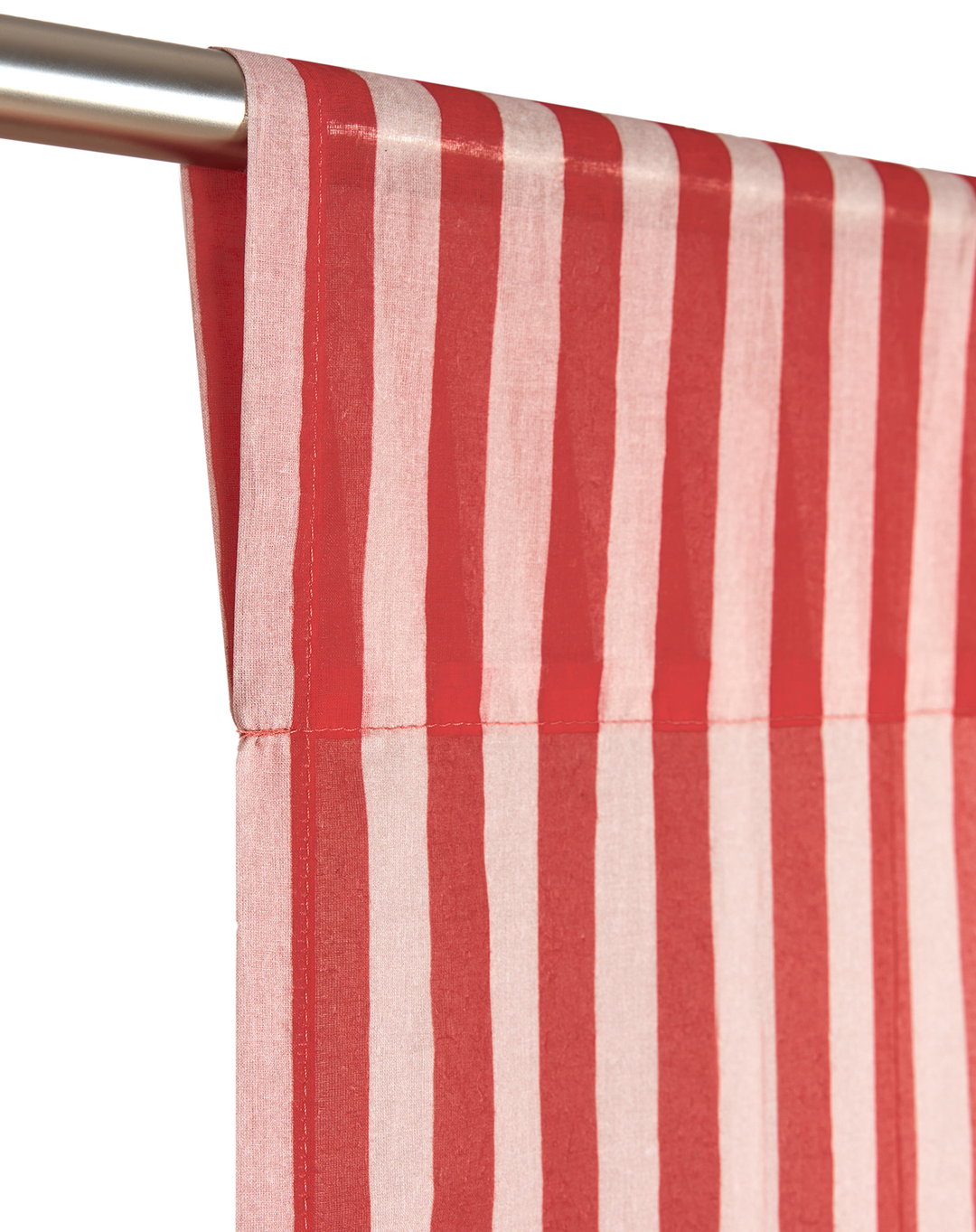 Wendy Sheer Voile Curtain 140x280 / Red Stripes