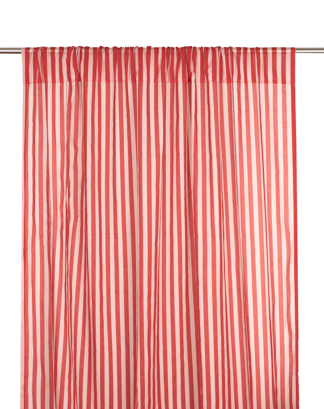 Wendy Sheer Voile Curtain 140x280 / Red Stripes