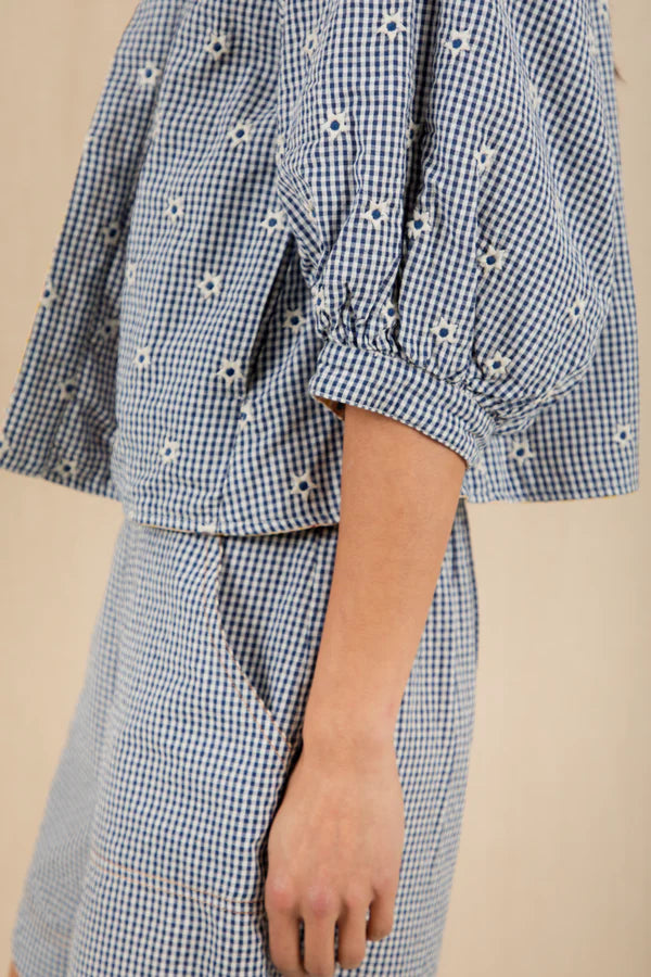 Vida Reversible Jacket / Navy Lemon Zest