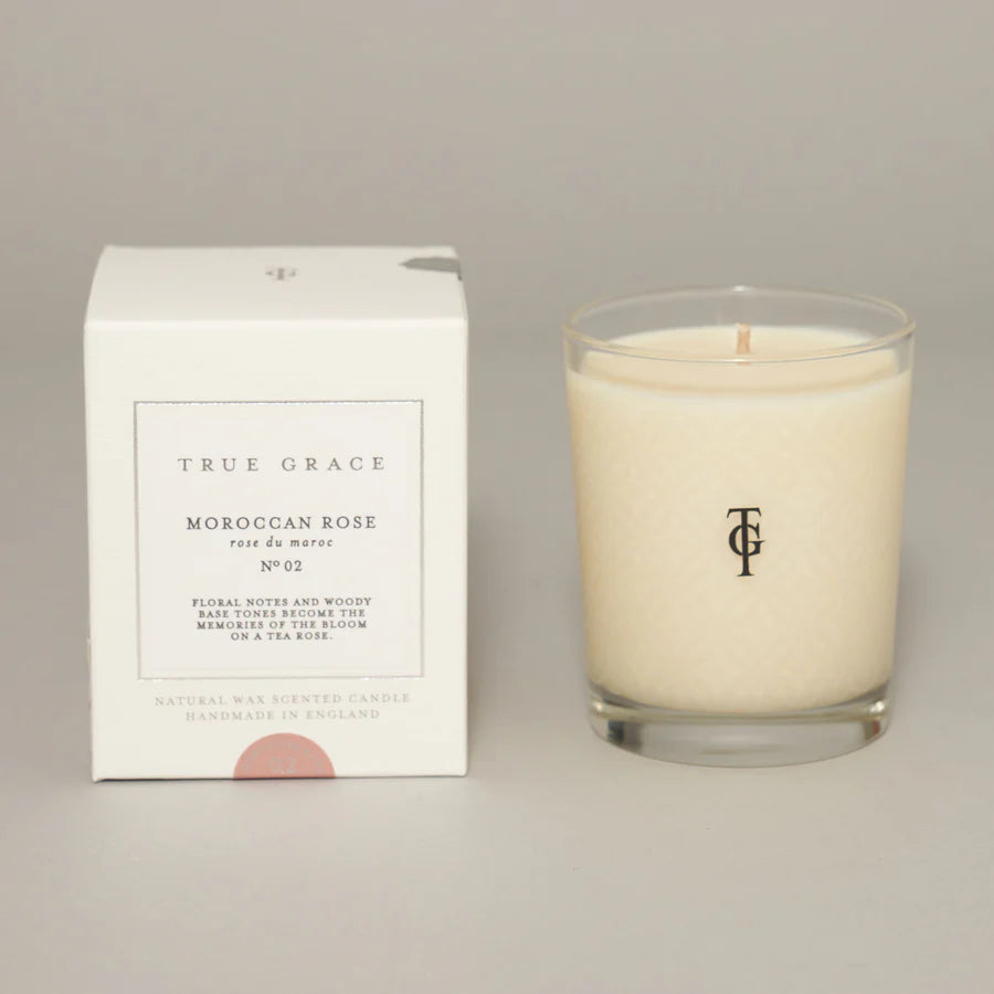true grace moroccan rose candle boxed