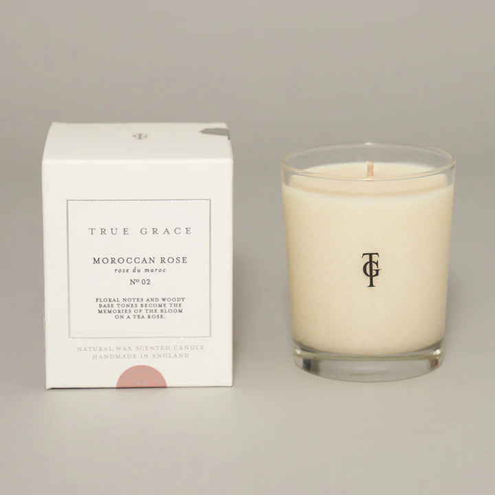 true grace moroccan rose candle boxed