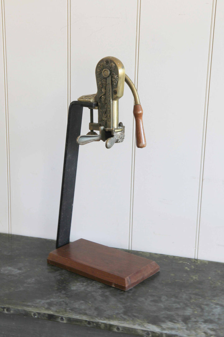 vintage brass corkscrew