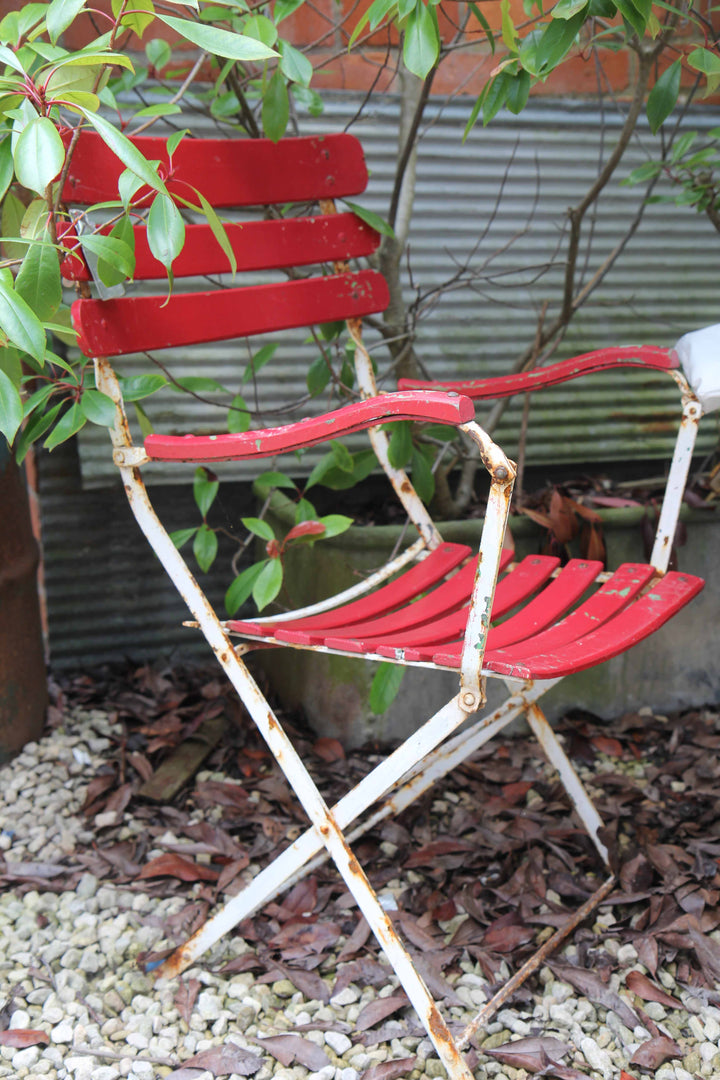 Folding Garden Chairs / Red