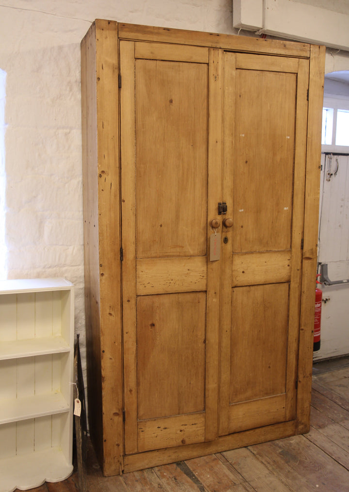 large vintage pine cupboard with 4 internal shelves