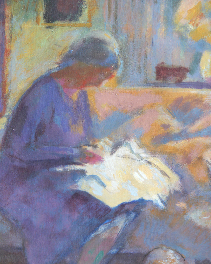 Frank Griffith - Woman Reading Paper