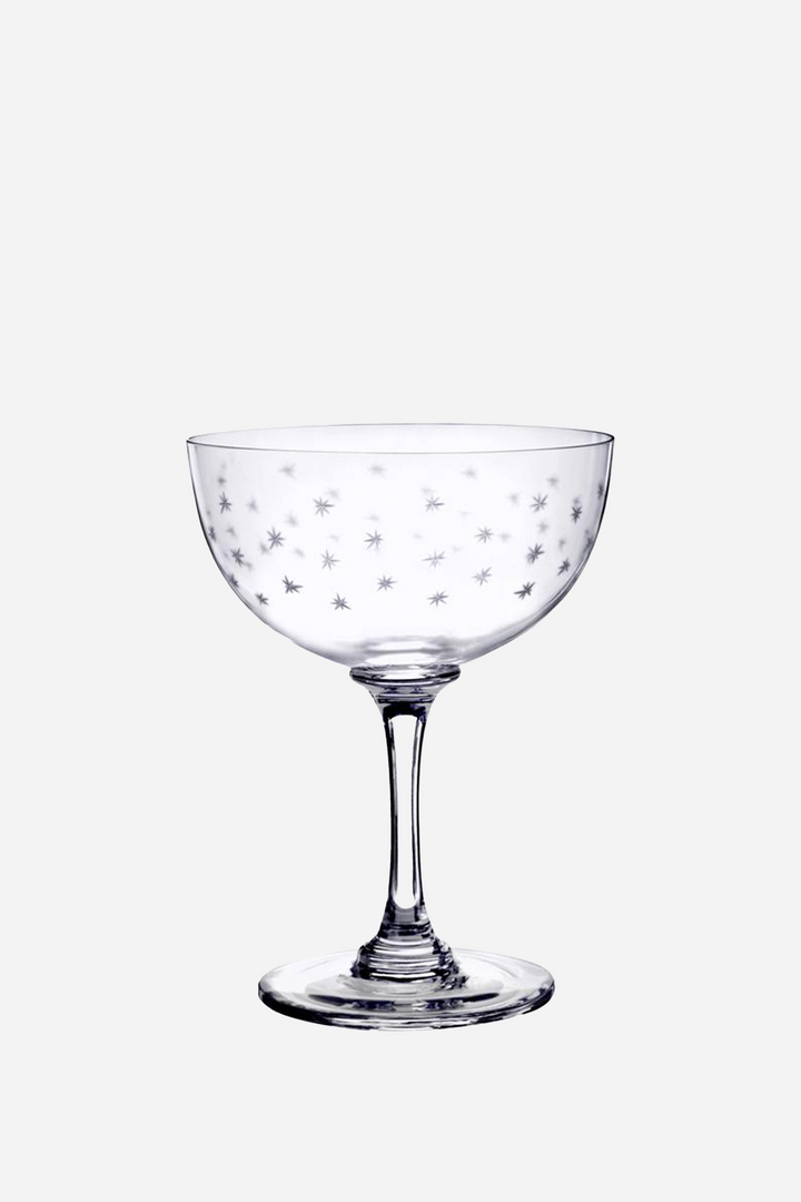 Pair of Champagne Saucers / Stars - Domestic Science Home