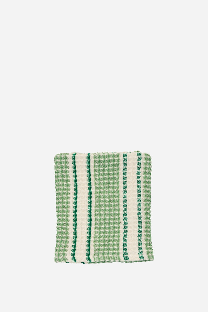 Waffle Hand Towel 50x80 Cm / Green White