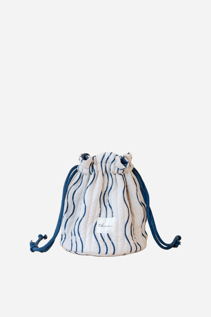 Cotton Wash Bag / Wave