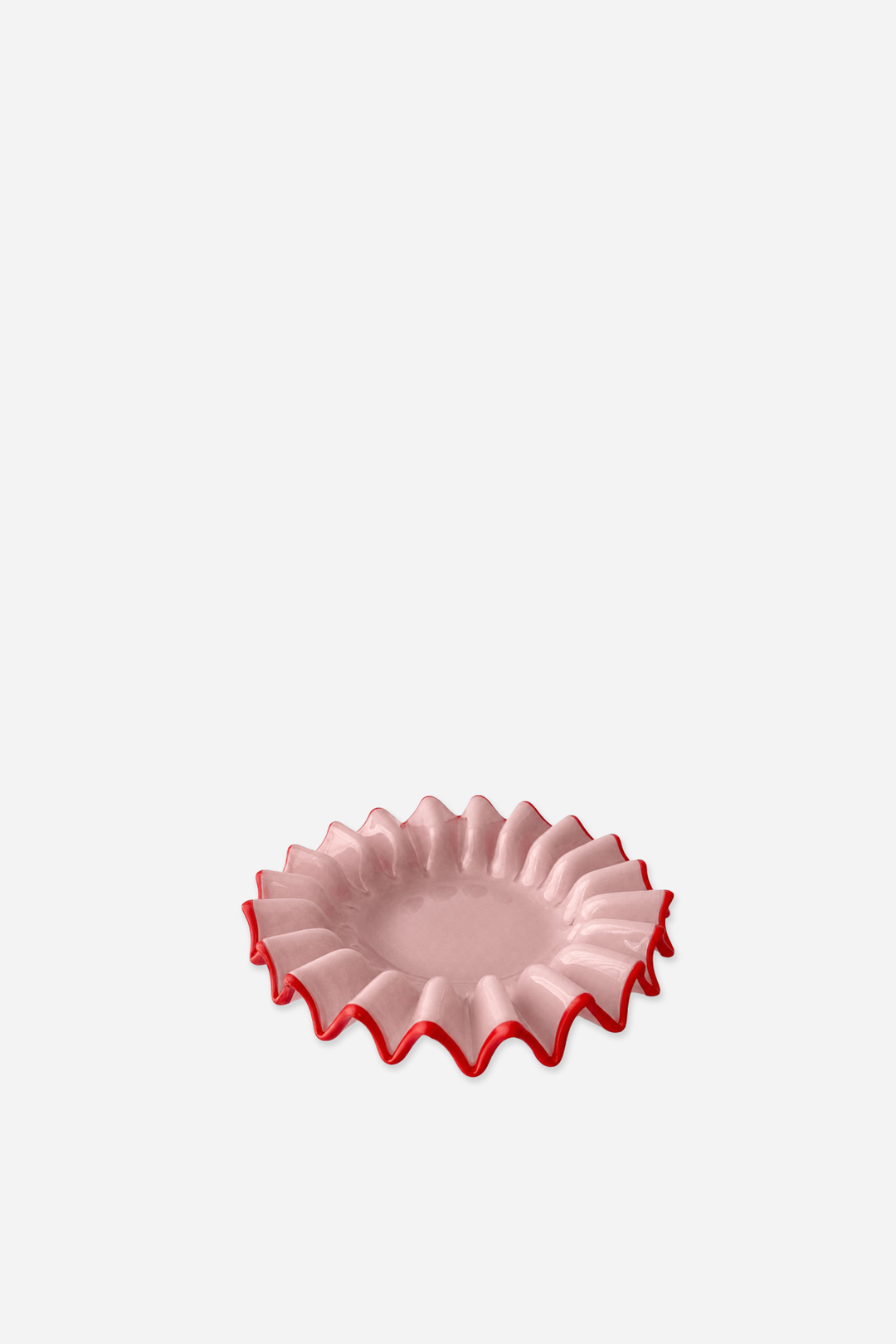 Wavy Glass Bowl / Pink