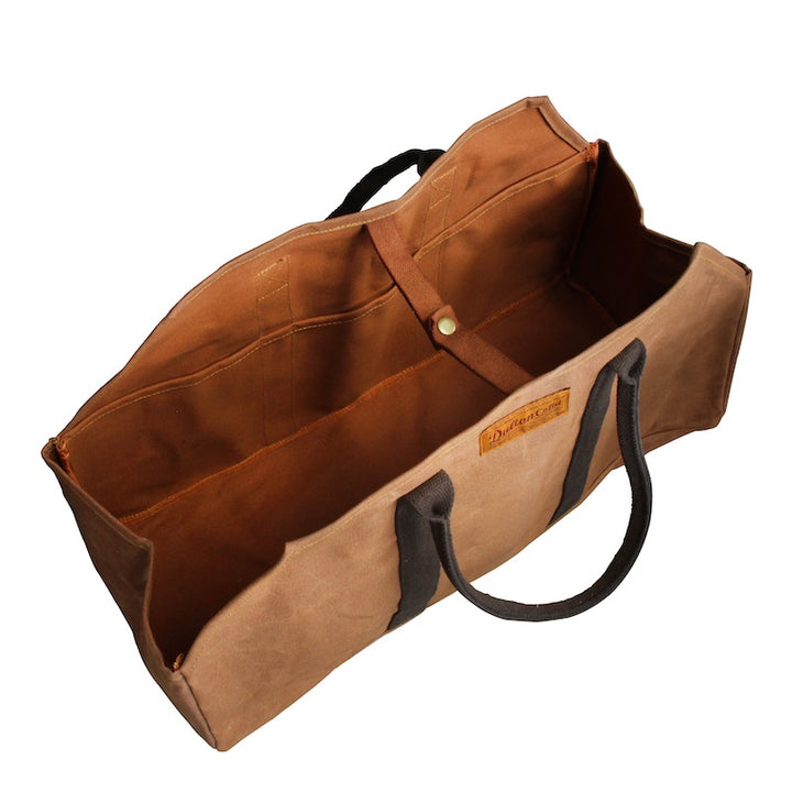 Wax Canvas Log Bag Camel